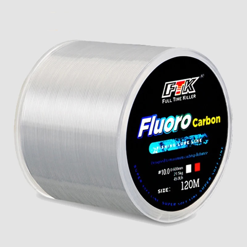 Fluorocarbon Line - Lenza da pesca 120M 0.14mm-0.6mm Processo